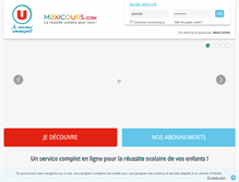 Tablet Screenshot of magasins-u.maxicours.com