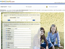 Tablet Screenshot of carte.maxicours.com
