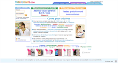 Desktop Screenshot of cours-pour-adultes.maxicours.com